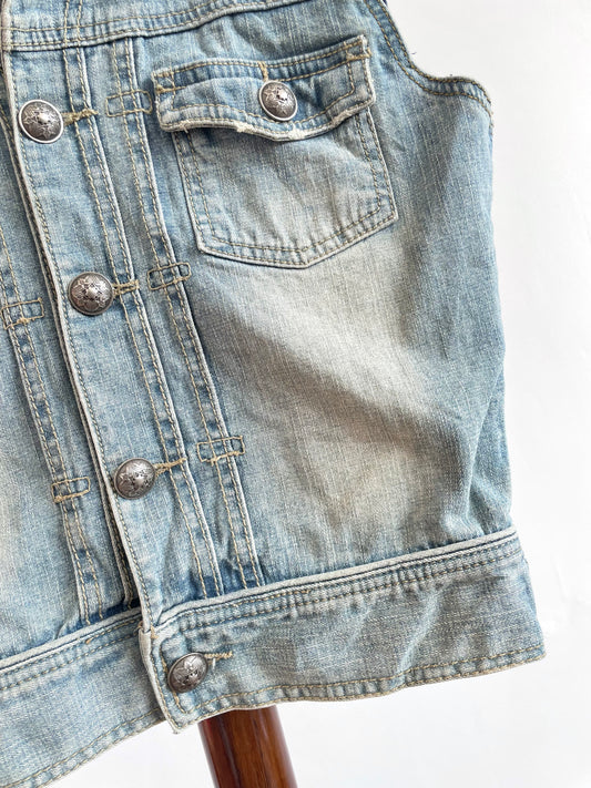 Denim Vest-Chest 34