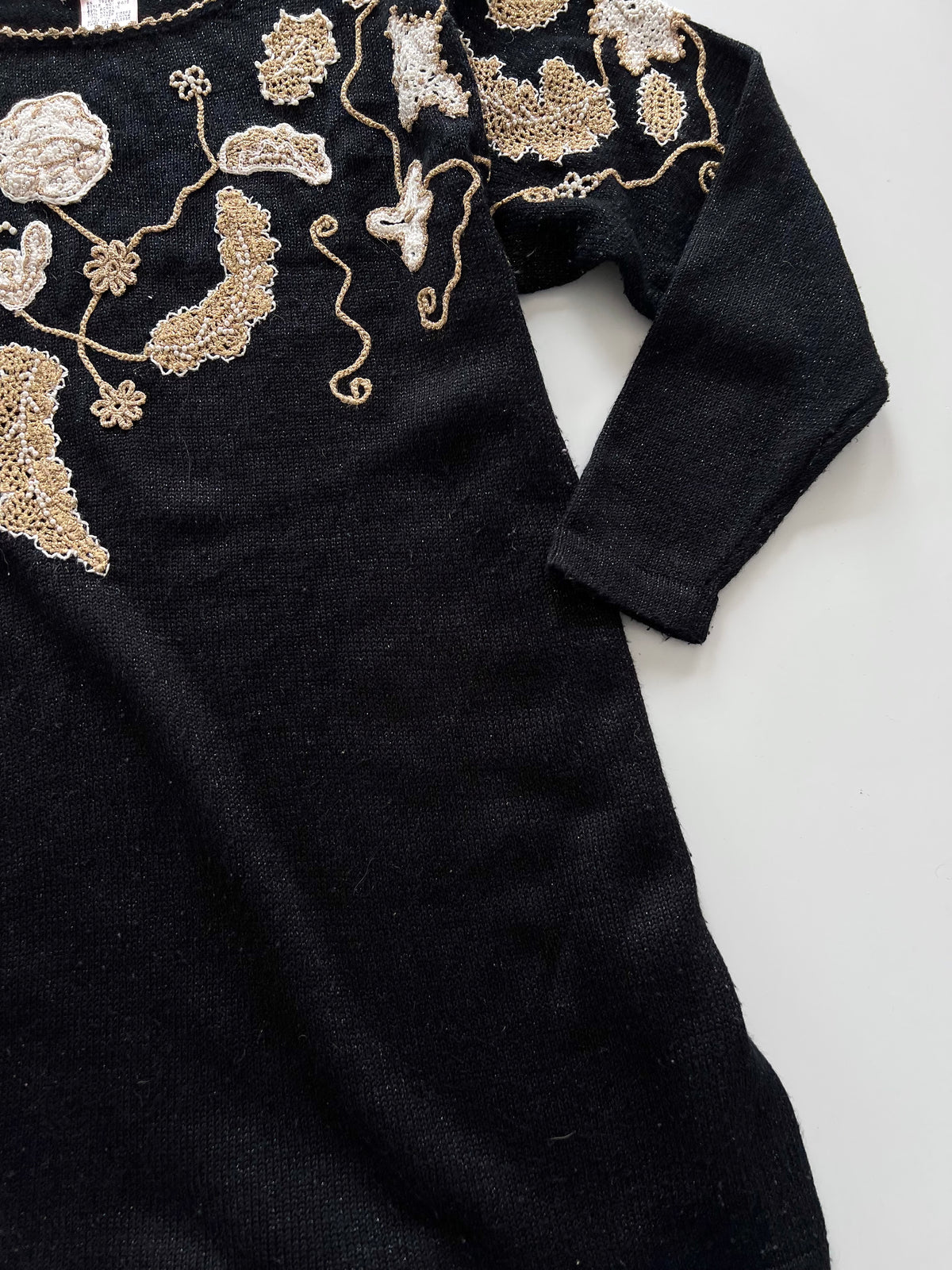 Jaclyn Smith Embroidered Sweater-Bust 42