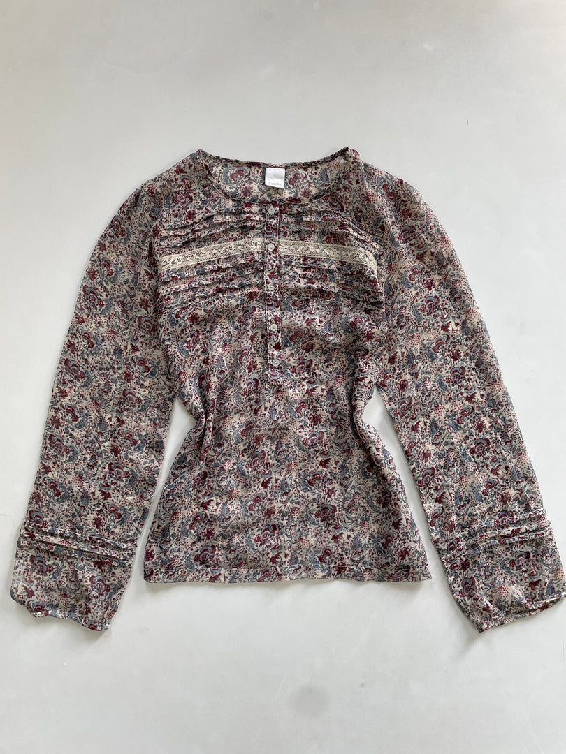 Camaieu Sheer Top-Bust 34