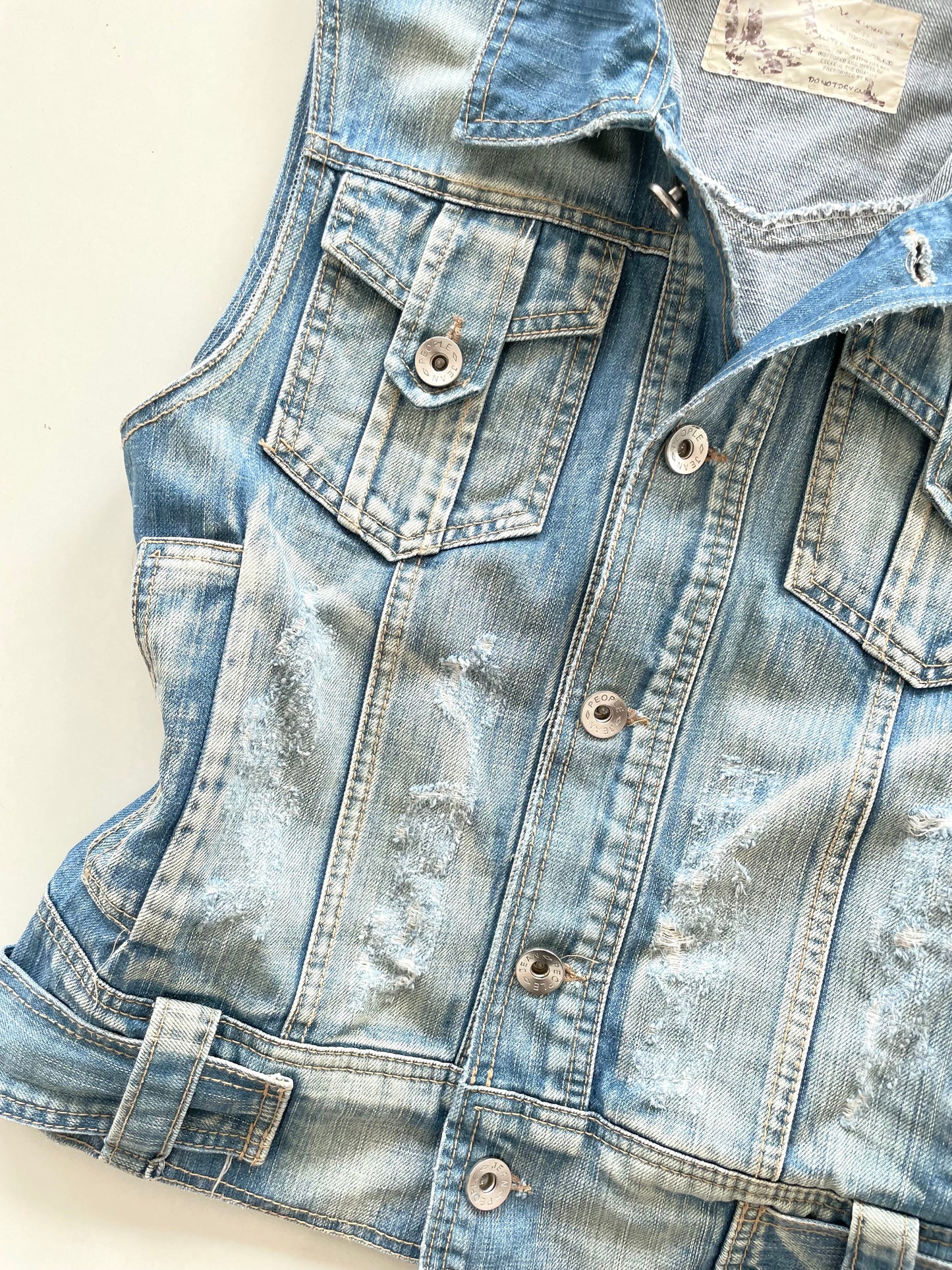 Denim Vest-Chest 38
