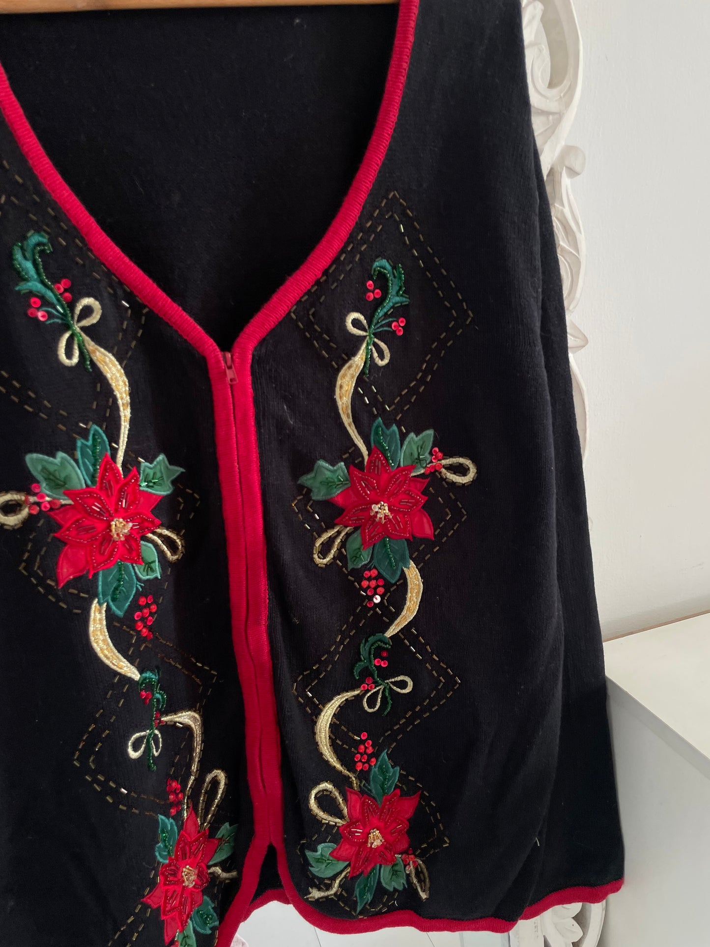 Heirloom Embroidered Vintage Sweater-Bust 50