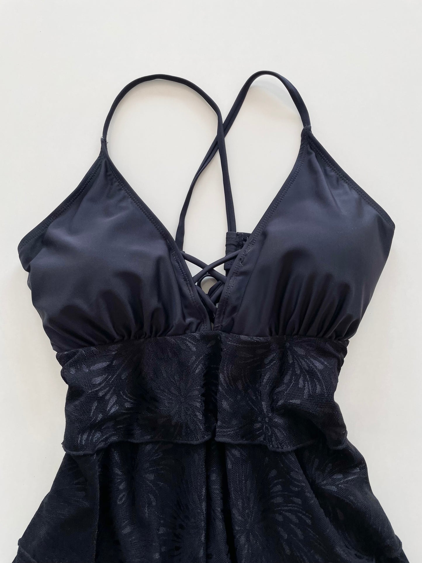 Ruffle Lace Top-Bust 34 to 36