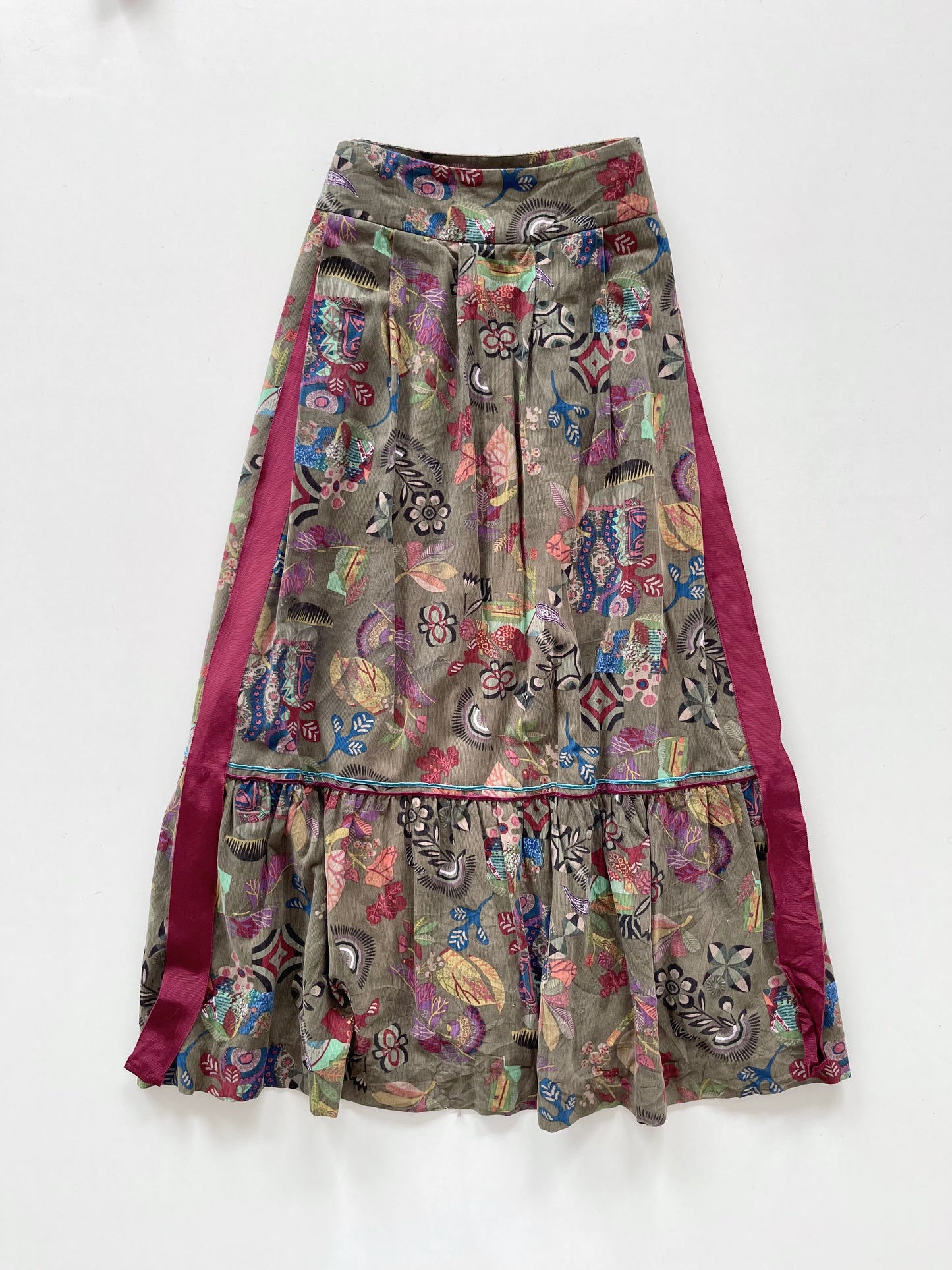 Bucolique Vintage Corduroy Skirt-Waist  32