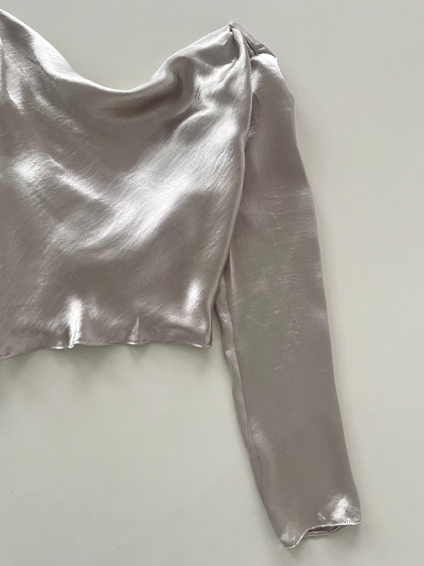 Satin Cowl Neck Top-Bust 40 to 42