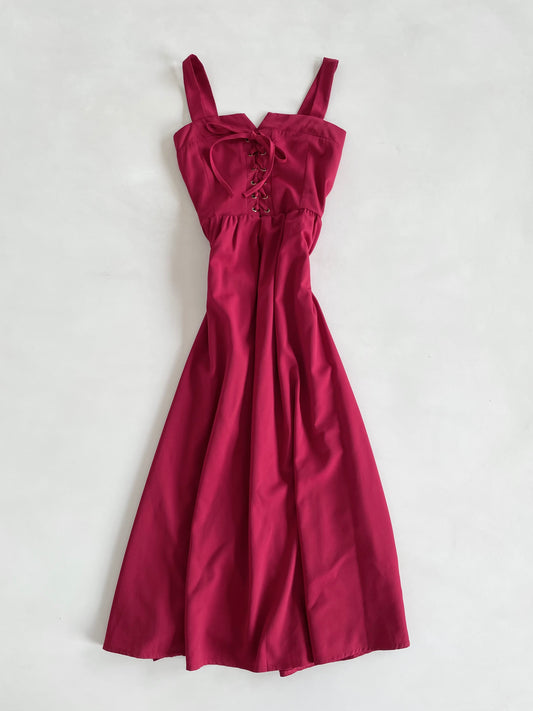 Cherry Red Dress-Bust 32 to 34