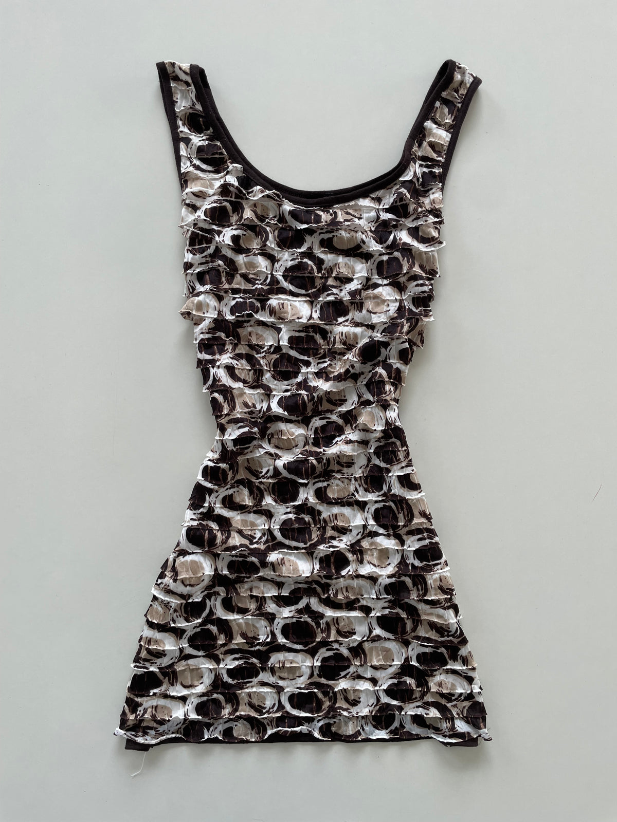 Zebra Y2k Ruffle Dress-Bust 38 to 40