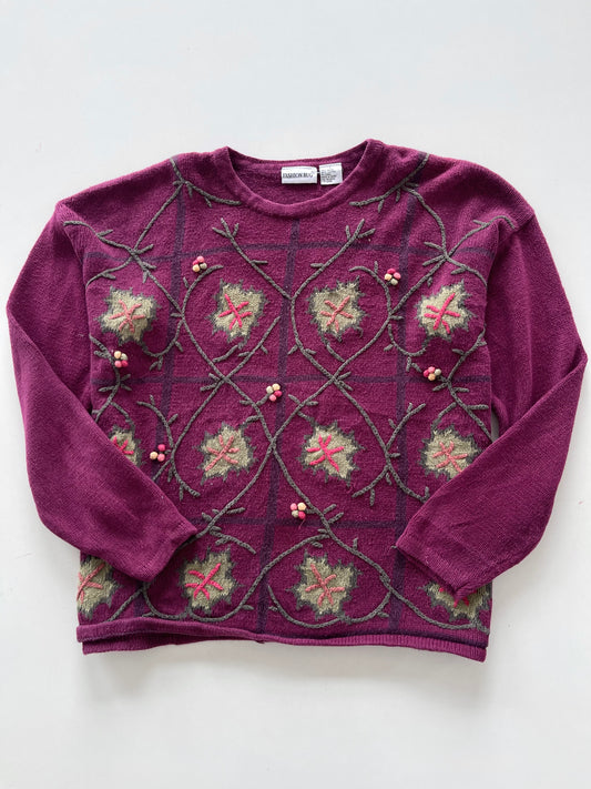 Fashion Bug Embroidered Vintage Sweater-Bust 48