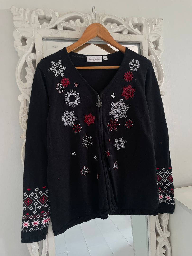 Breckenridge Embroidered Vintage Sweater-Bust 42