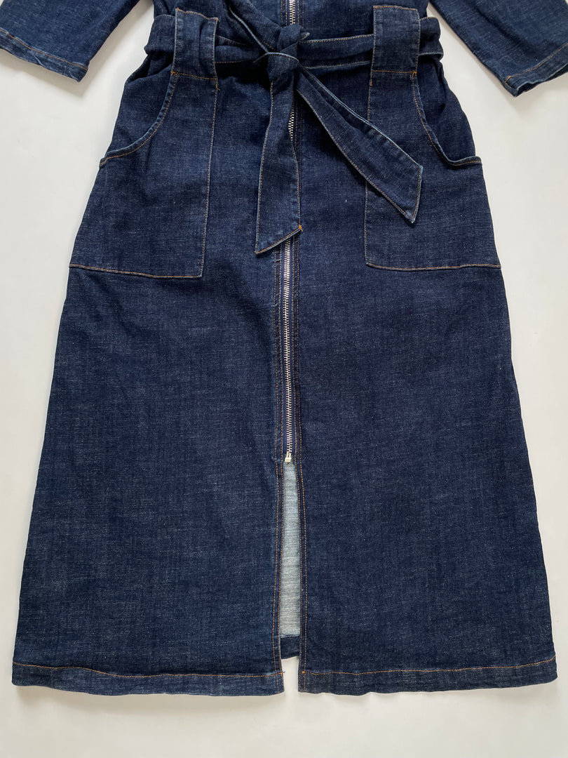 Belted Denim Dress-Bust 34