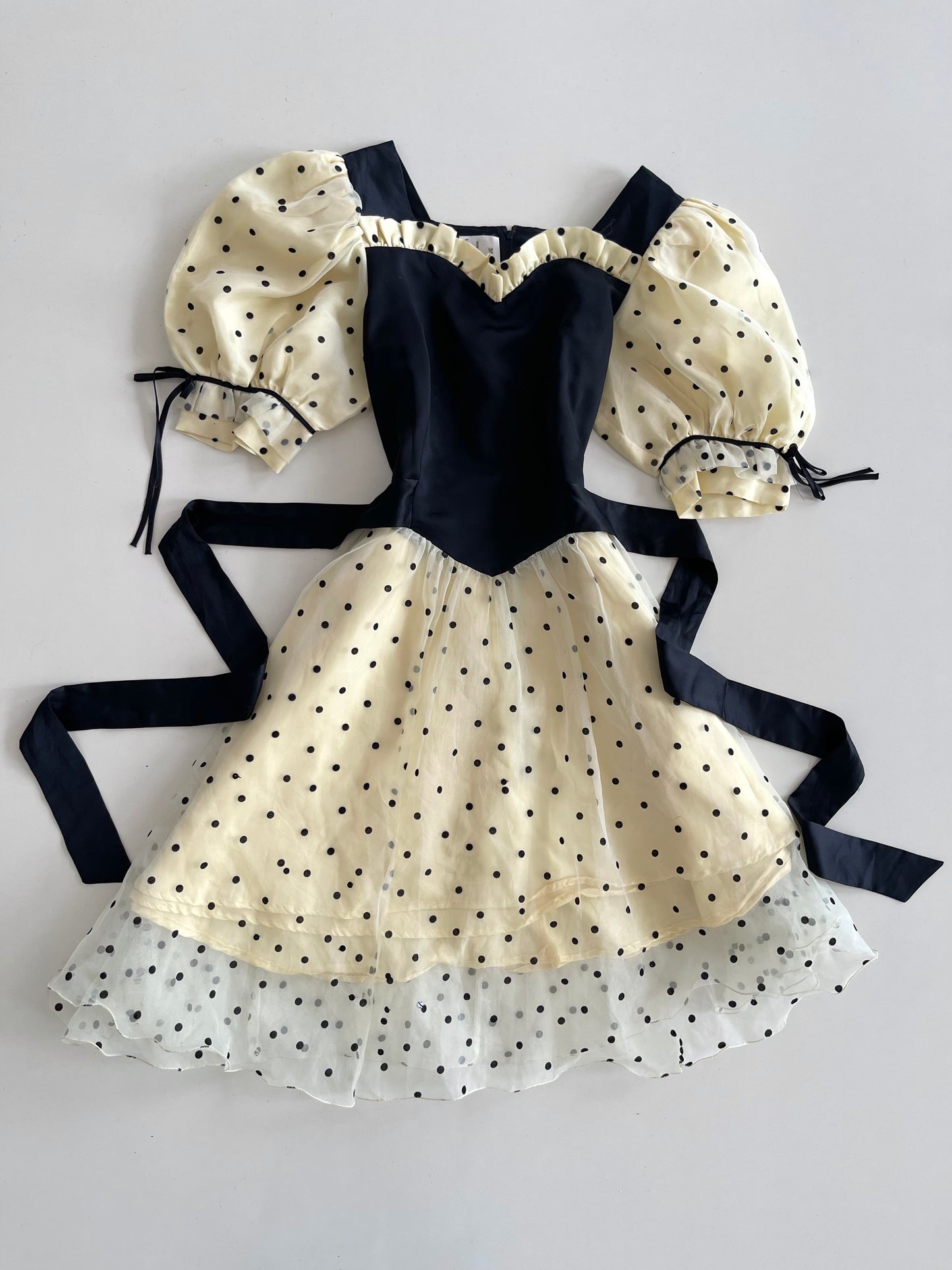 Polka Dot Organza Dress-Bust 36