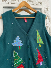 Christmas Sweater Vest-Bust 40