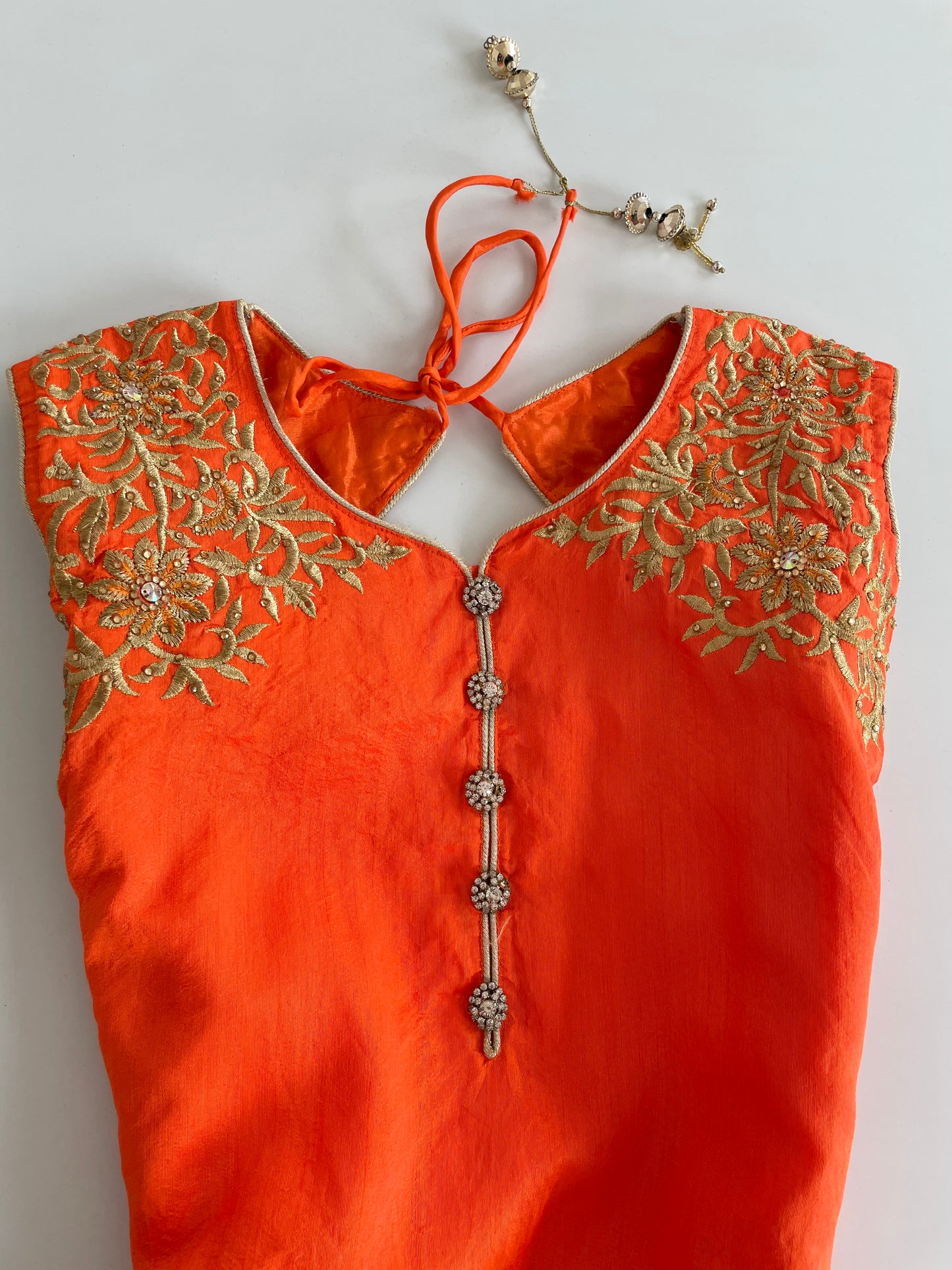Embroidered Kurta-Bust 34