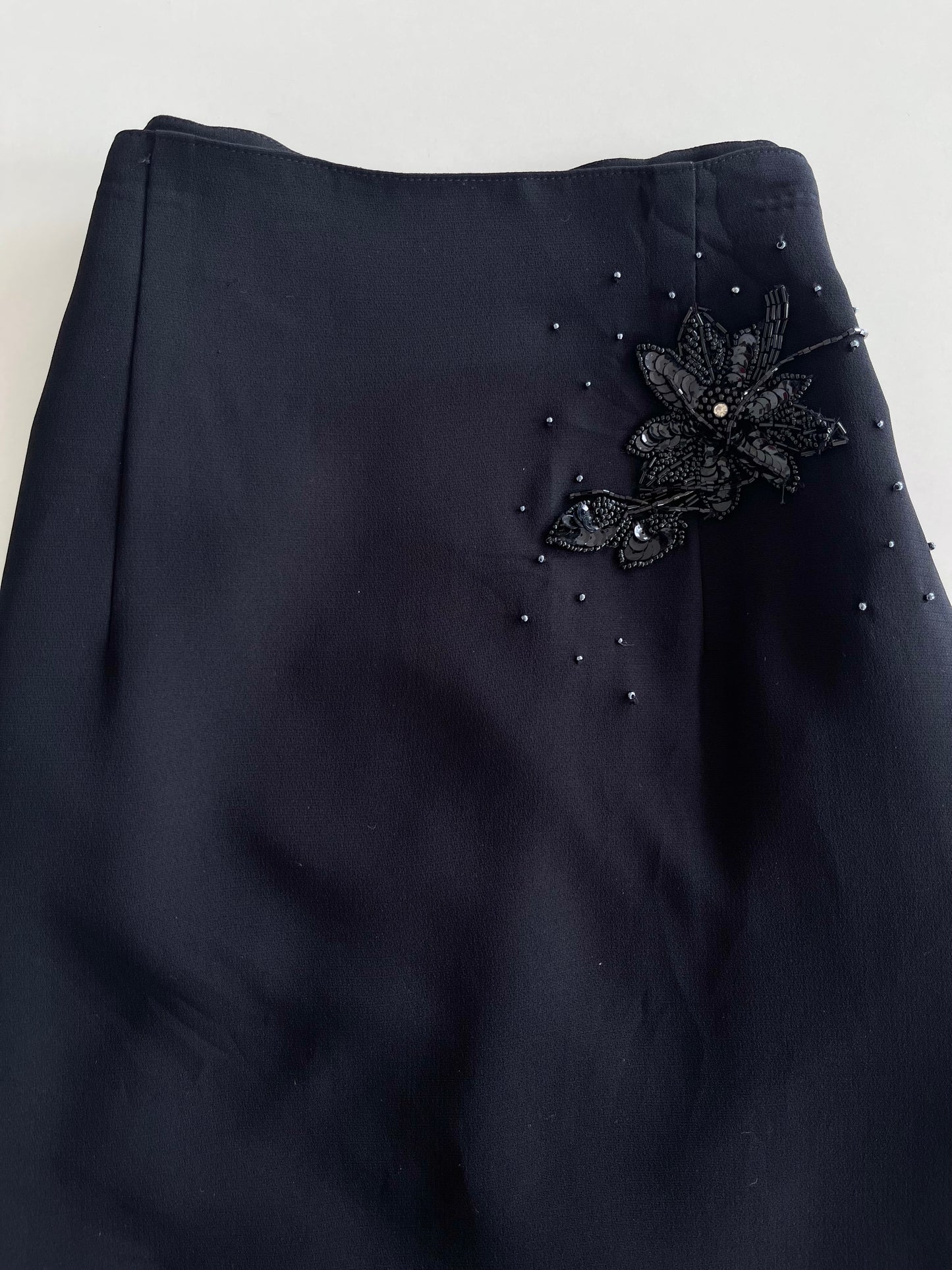 Gimary Embroidered Ruffle Vintage Skirt-Waist 28