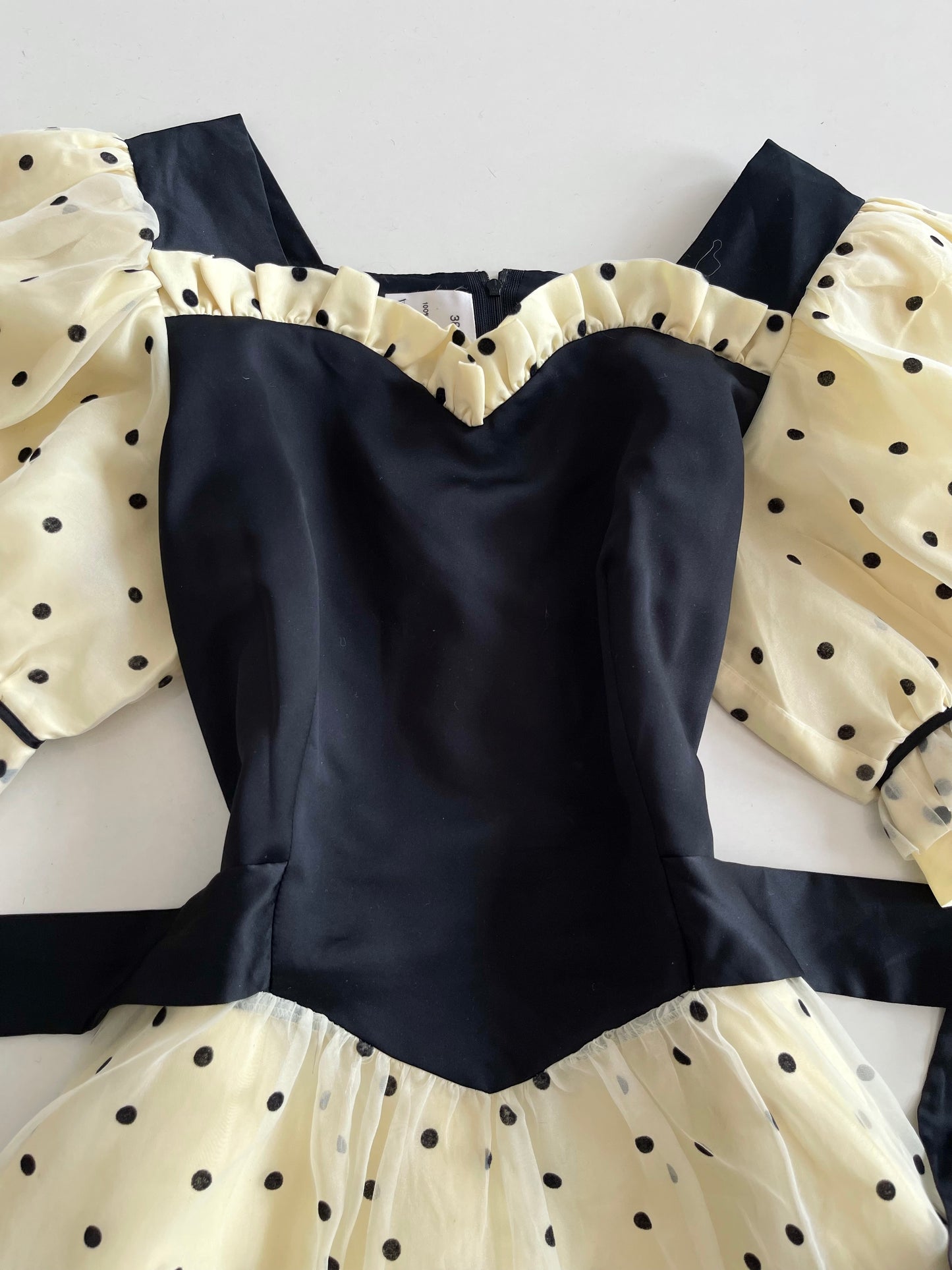 Polka Dot Organza Dress-Bust 36