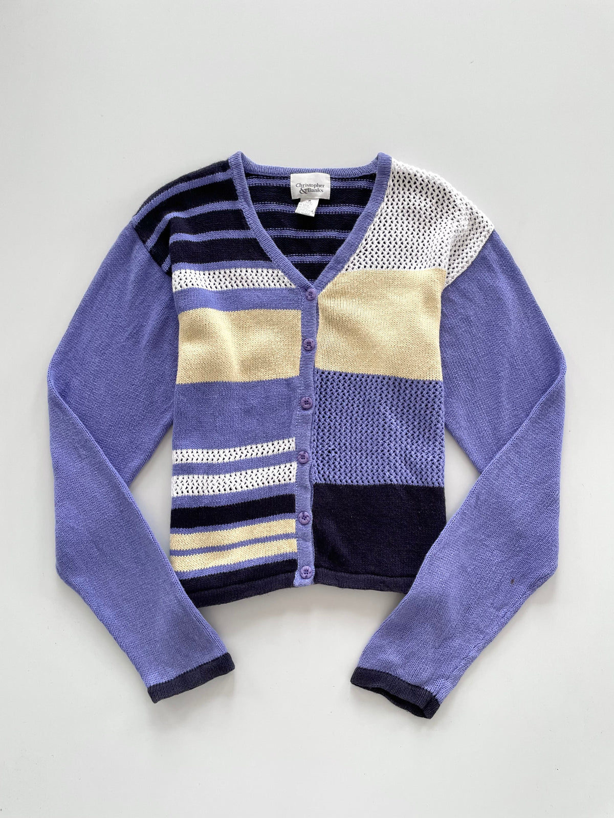 Christopher & Banks Embroidered Sweater Cardigan-Bust 44