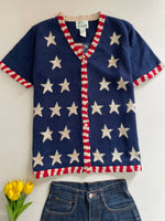 Load image into Gallery viewer, The Quacker Factory Vintage Embroidered Sweater Vest-Bust 42
