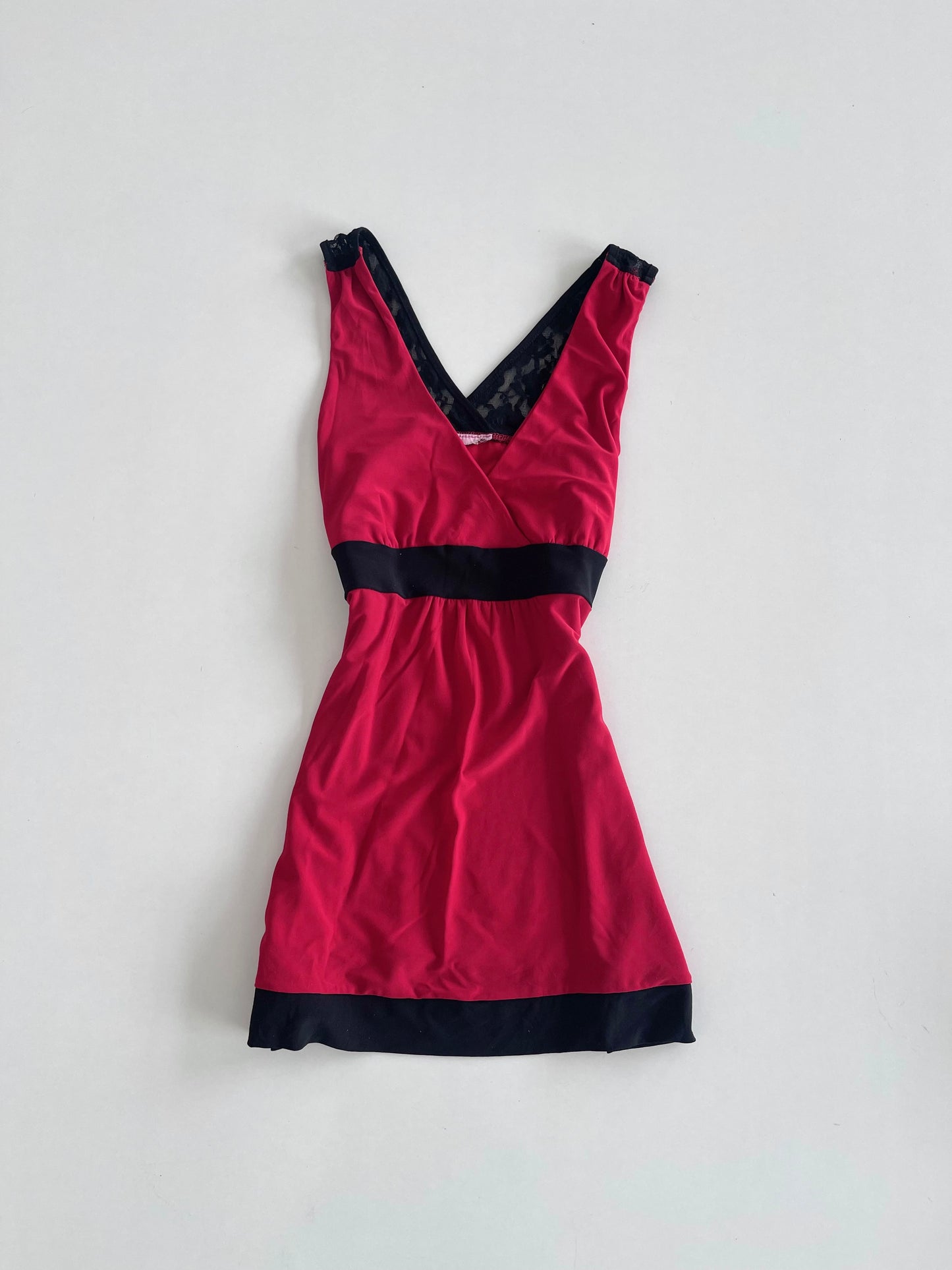 Lace Red Dress-Bust 32 to 36
