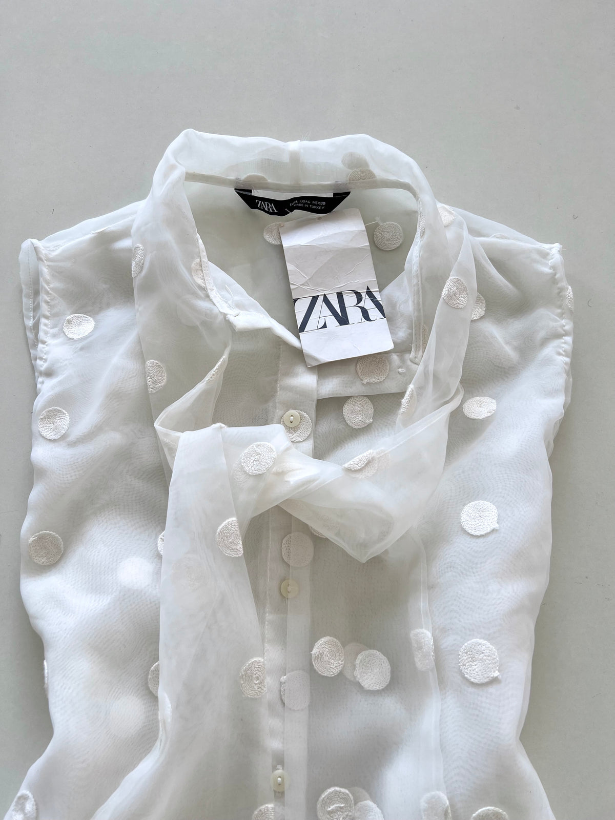 Zara Sheer Tagged New Top-Bust 40