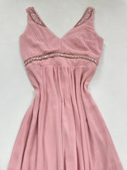 Blush Pink Embroidered Dress-Bust 36