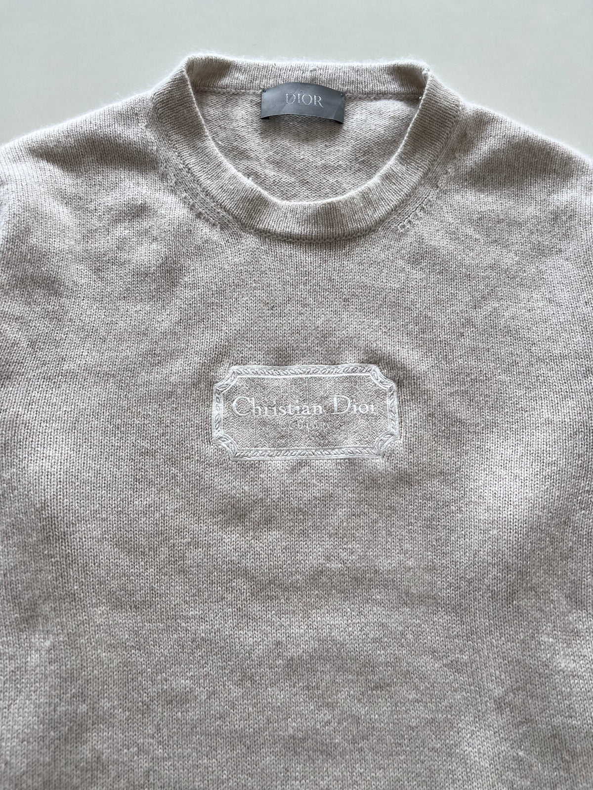 Christian Dior Vintage Embroidered Sweater-Bust 46 to 48