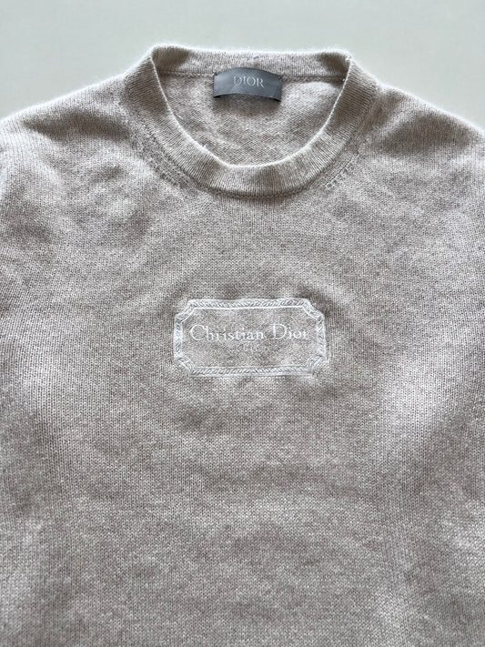 Christian Dior Vintage Embroidered Sweater-Bust 46 to 48
