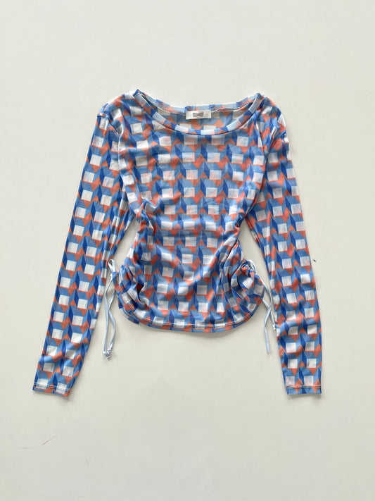 Y2k Sheer Top-Bust 42 to 44