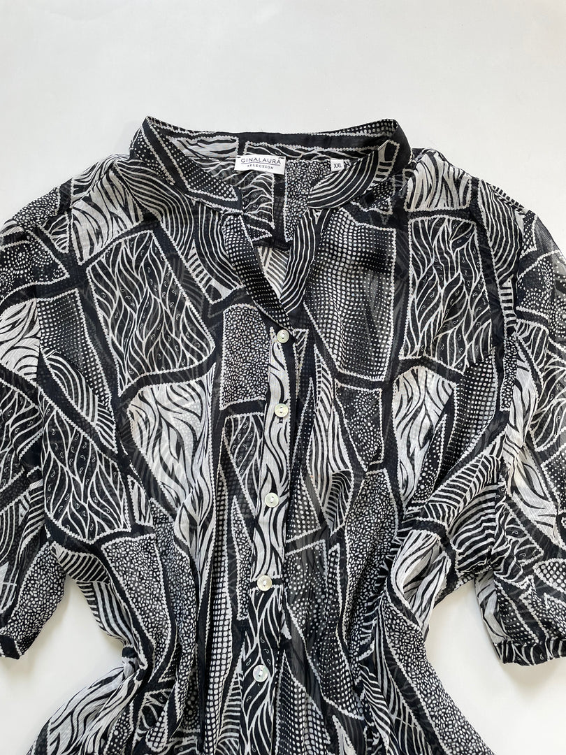 Gina Laura Sheer Shirt-Bust 48