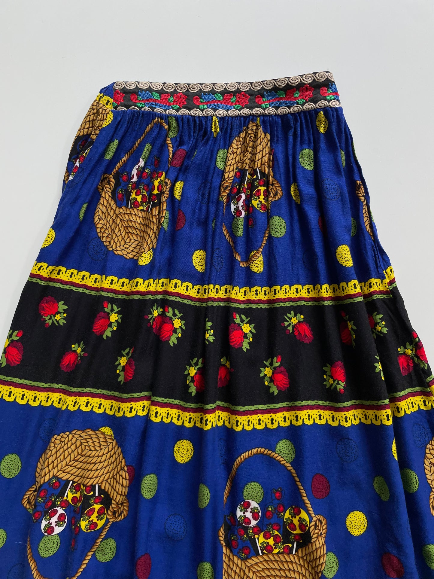 Blue Basket Skirt-Waist 24 to 26