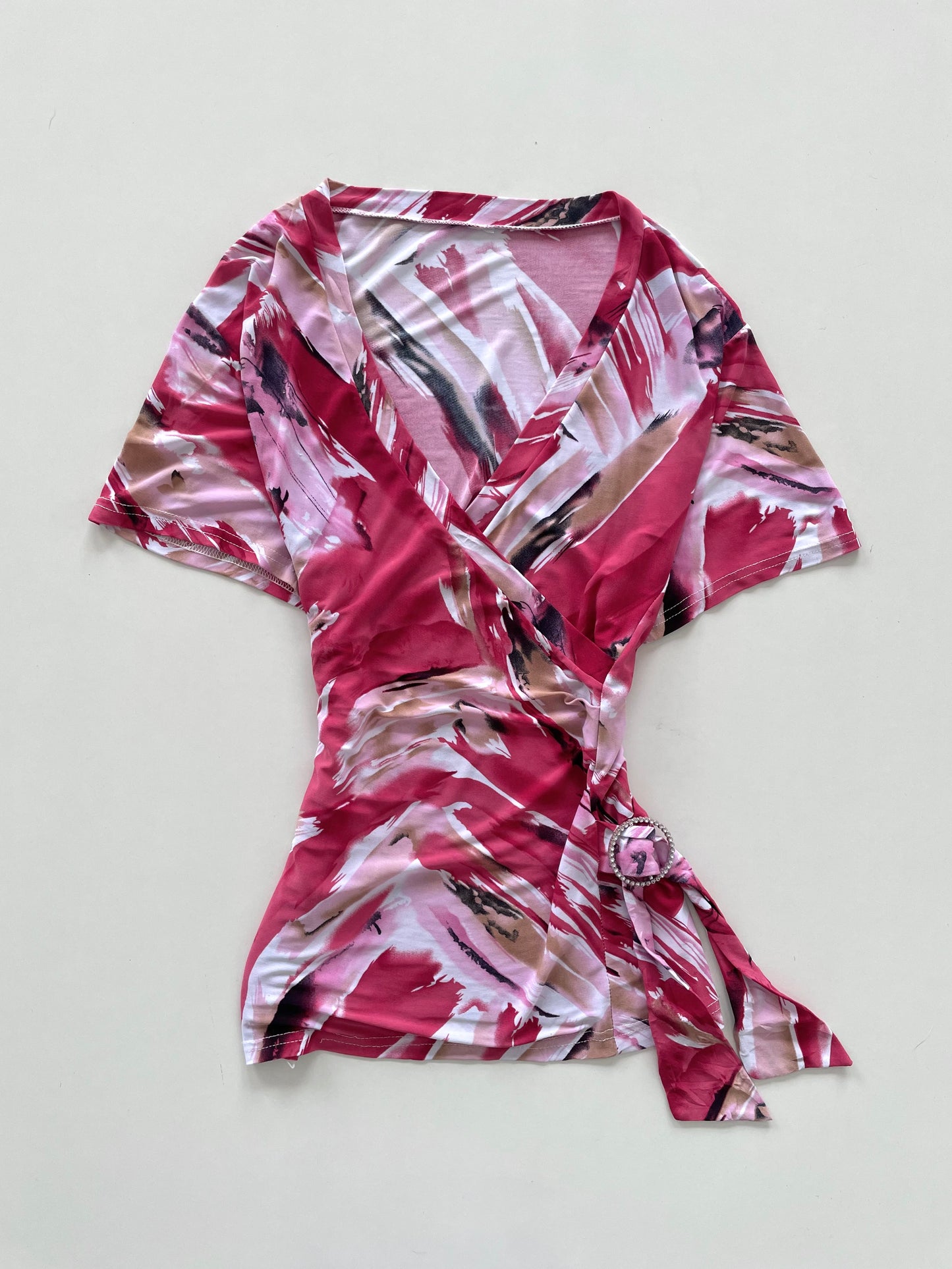 Y2k Pink Top-Bust 44 to 46