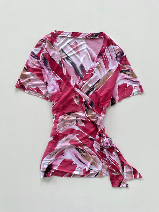 Y2k Pink Top-Bust 44 to 46