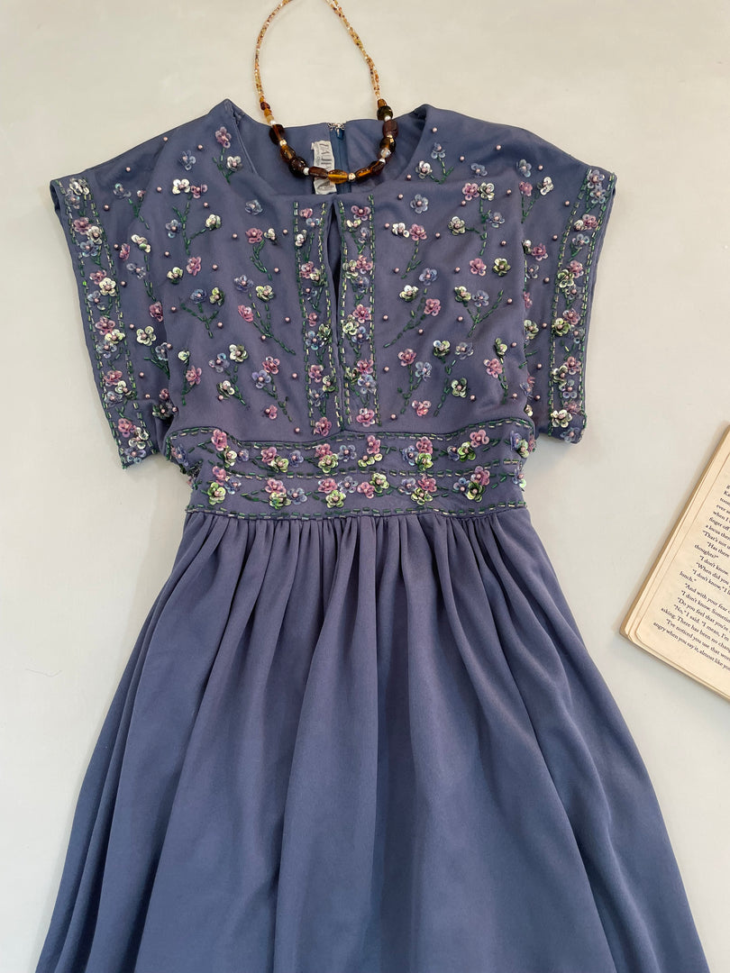 Dauphin Embroidered Dress-Bust 30