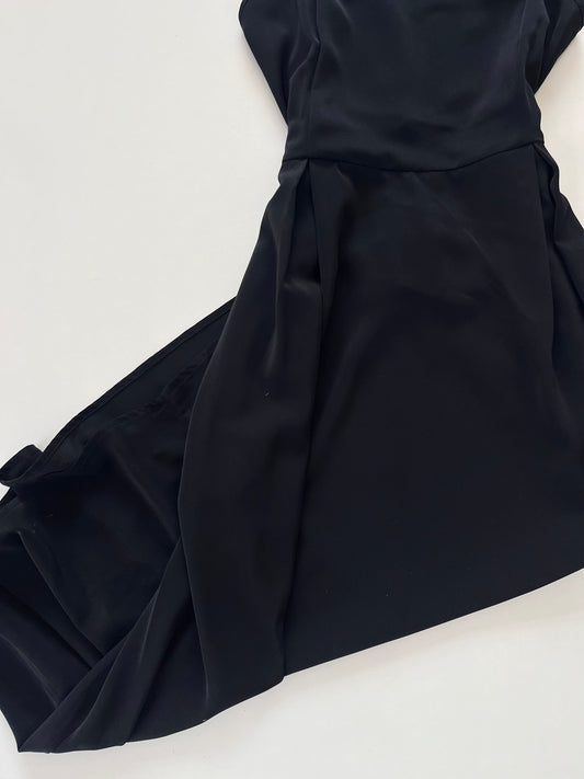 Solid Black Slip Dress-Bust 36