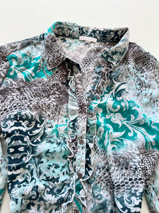Charles Vogele Vintage Sheer Shirt-Bust 46
