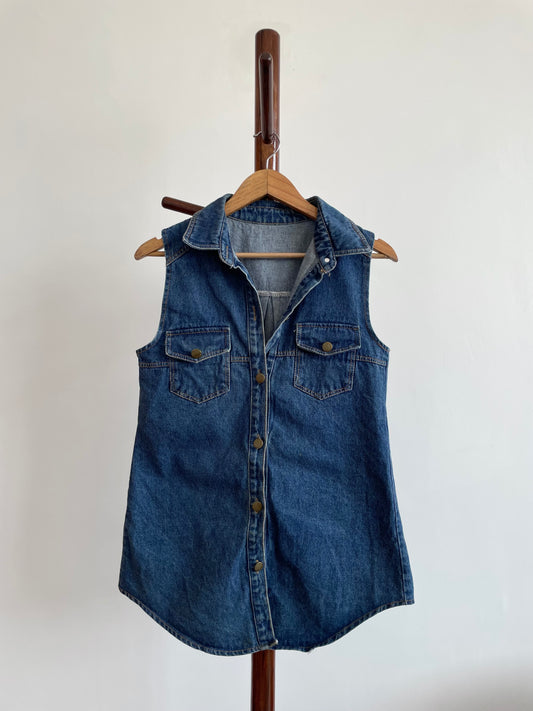 Denim Vest-Chest 34