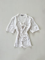 Load image into Gallery viewer, Jacquie Sheer Ruffle Top-Bust 40