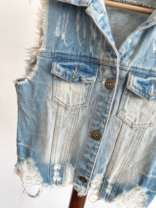 Denim Vest-Bust 30