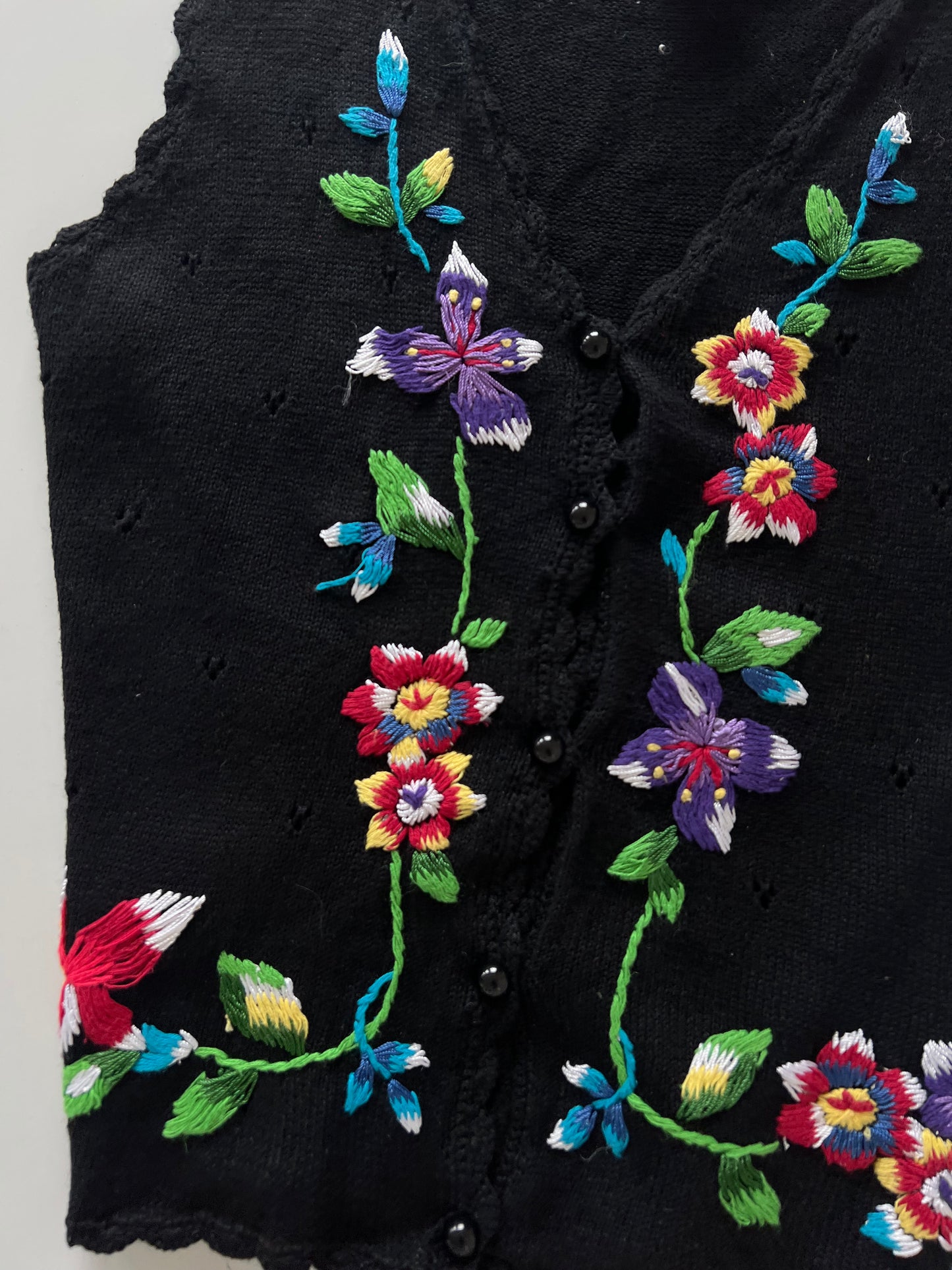 Liz Baker Essentials Embroidered Sweater-Bust 44