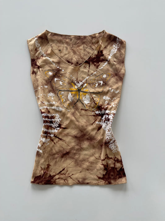 Y2k Butterfly Top-Bust 34 to 36