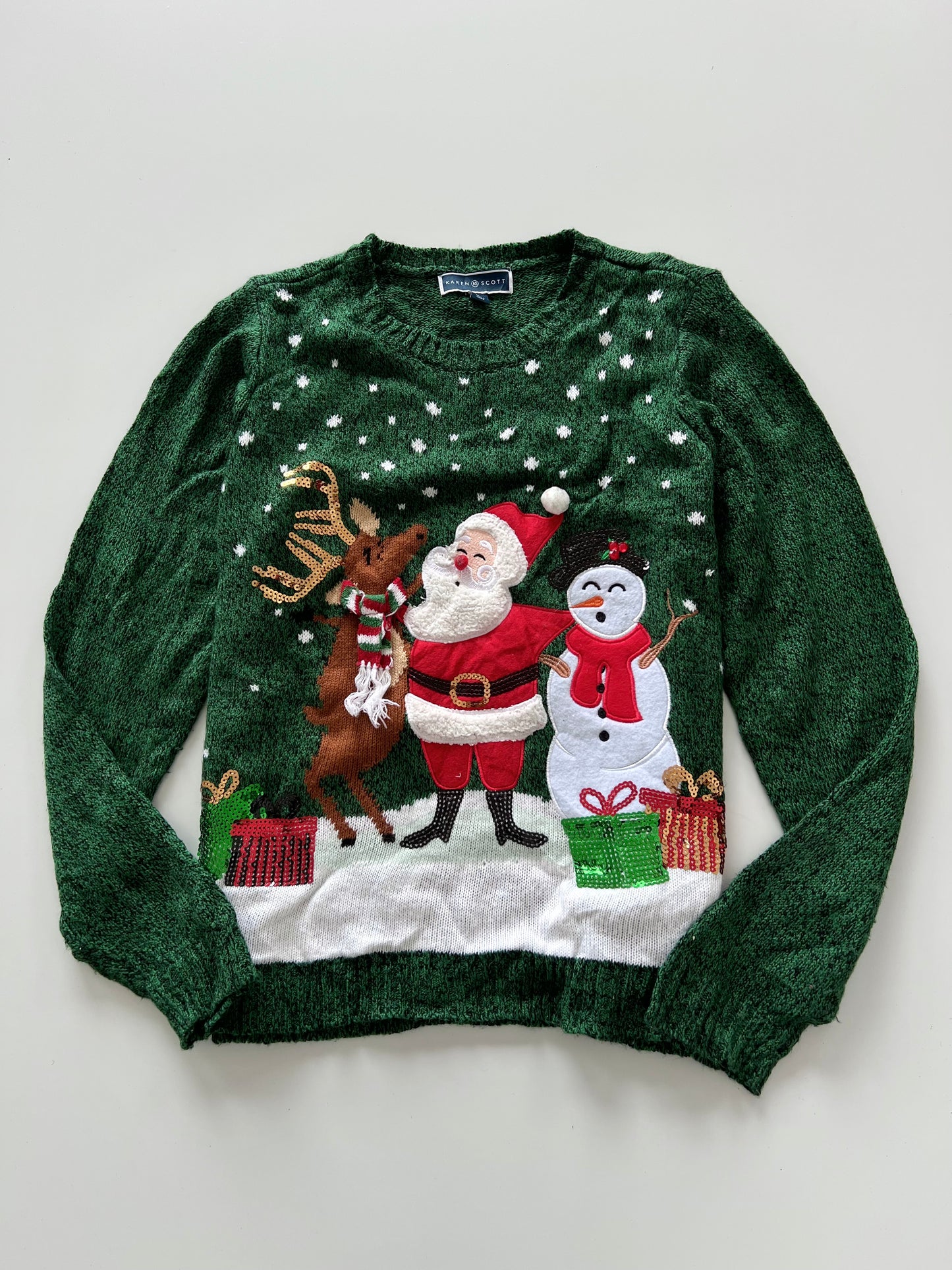 Karen Scott Christmas Sweater-Bust 40