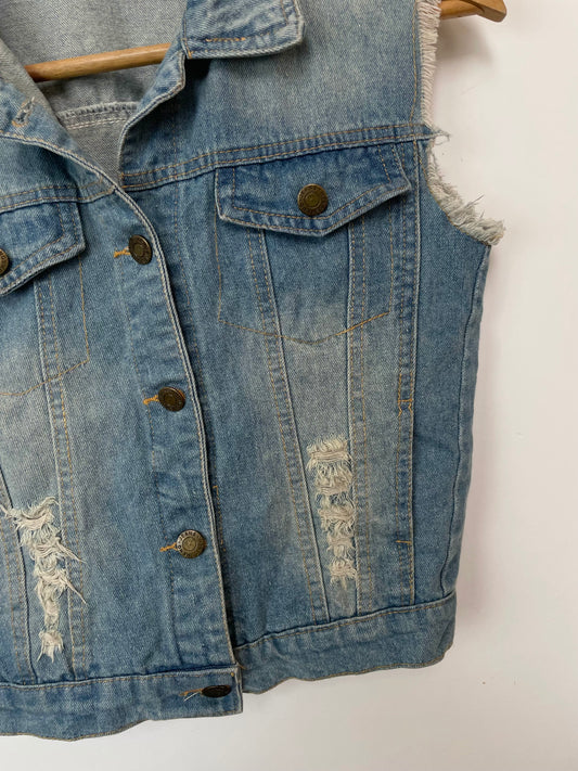 Denim Vest-Bust 34