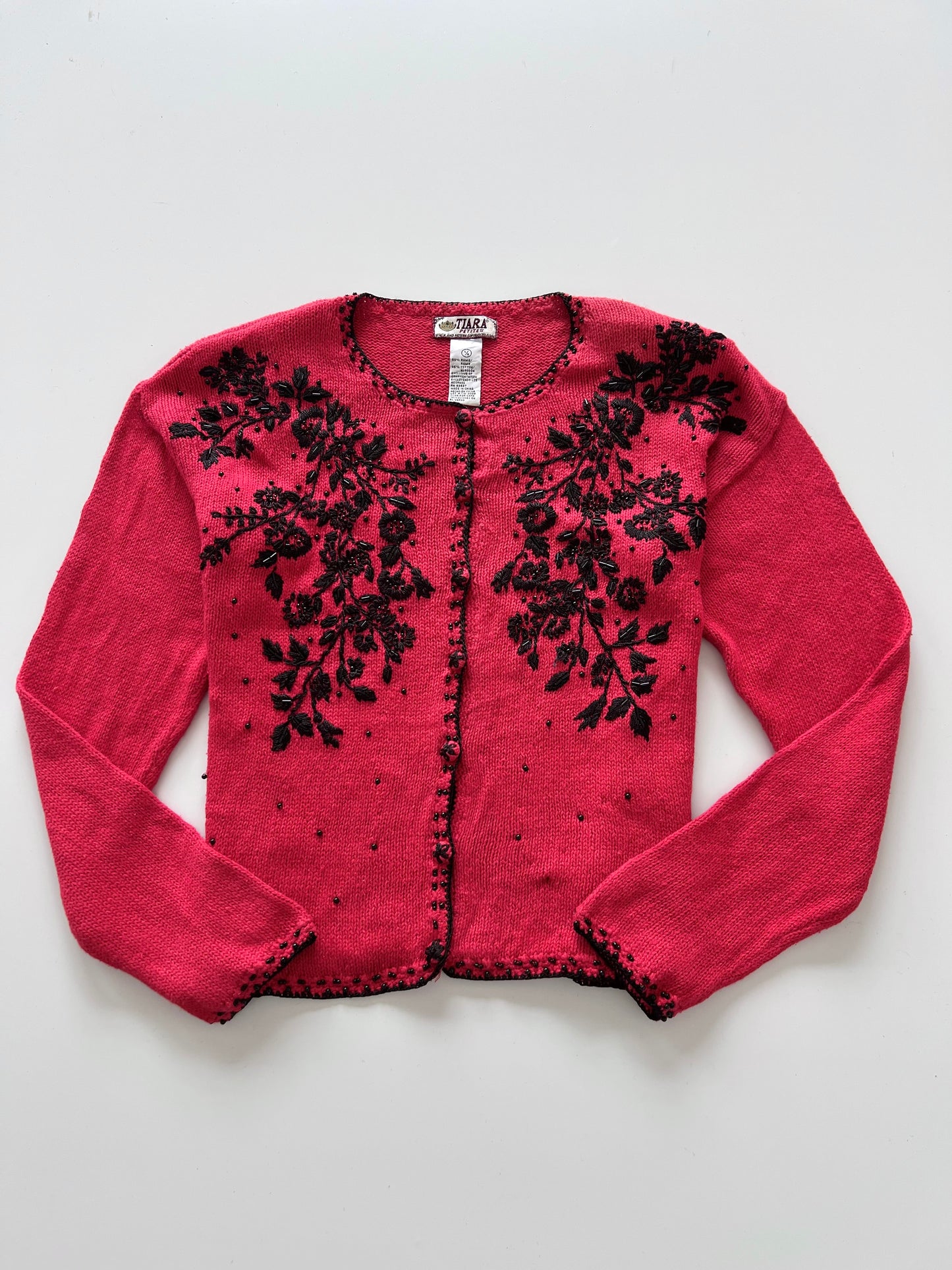 Tiara Embroidered Sweater-Bust 40