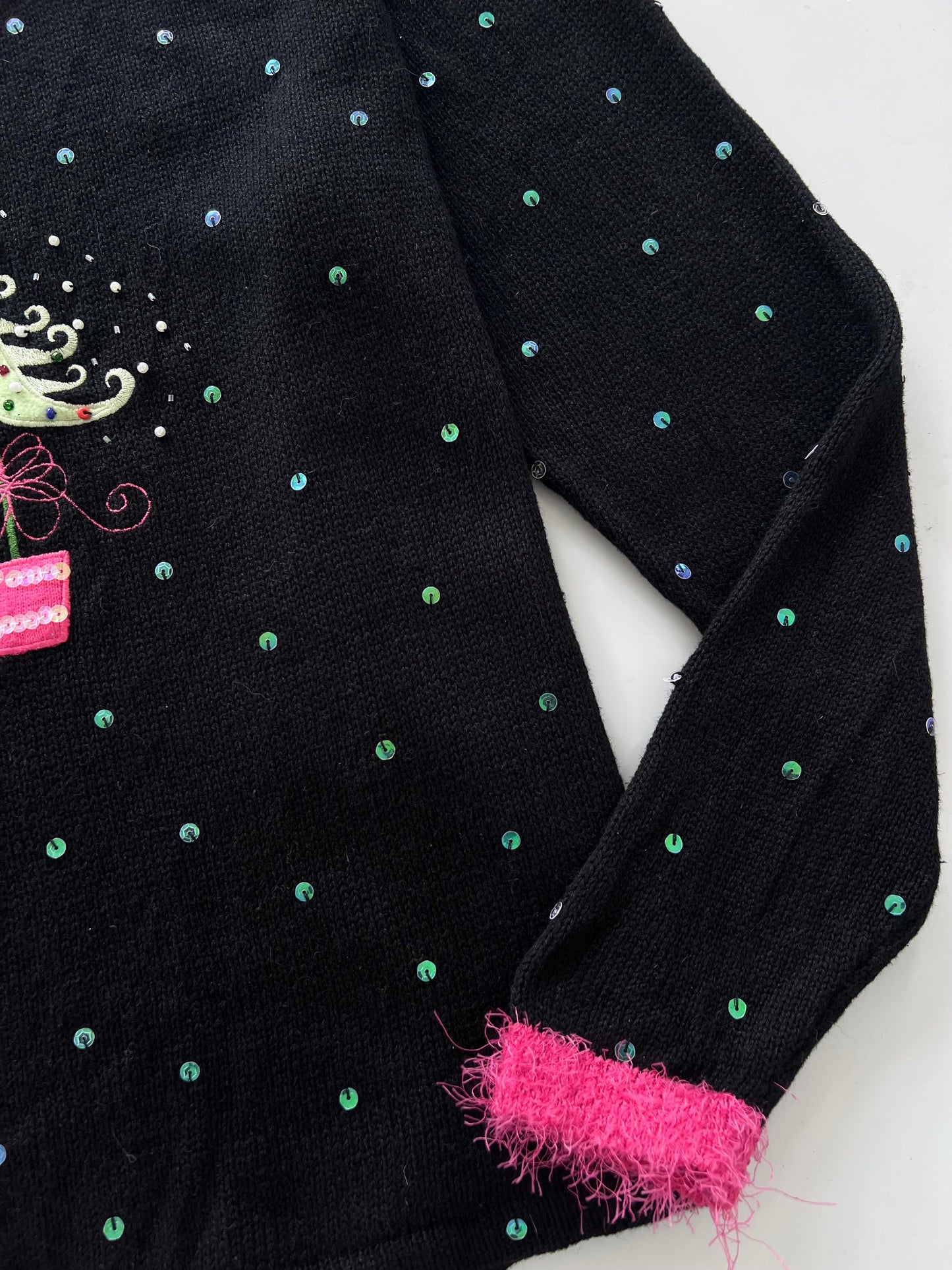 Mandal Bay Embroidered Christmas Sweater-Bust 50