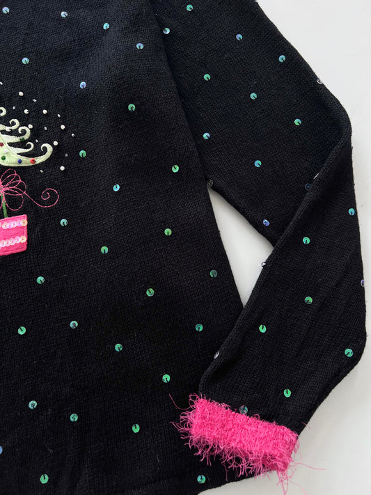 Mandal Bay Embroidered Christmas Sweater-Bust 50
