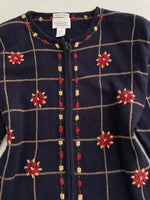 Load image into Gallery viewer, Christopher &amp; Banks Hand Embroidered Zipper Sweater-Bust 44
