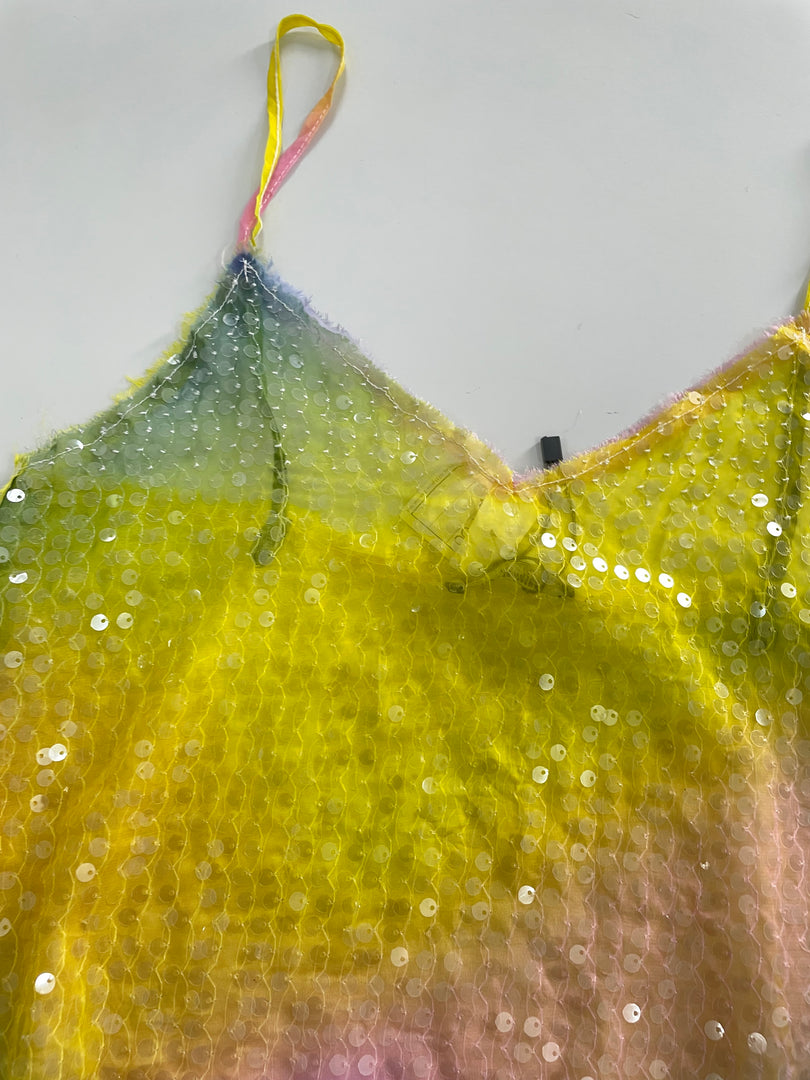 Zara Pastel Sequin Top-Bust 28 to 30