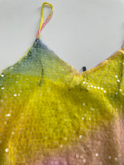 Zara Pastel Sequin Top-Bust 28 to 30