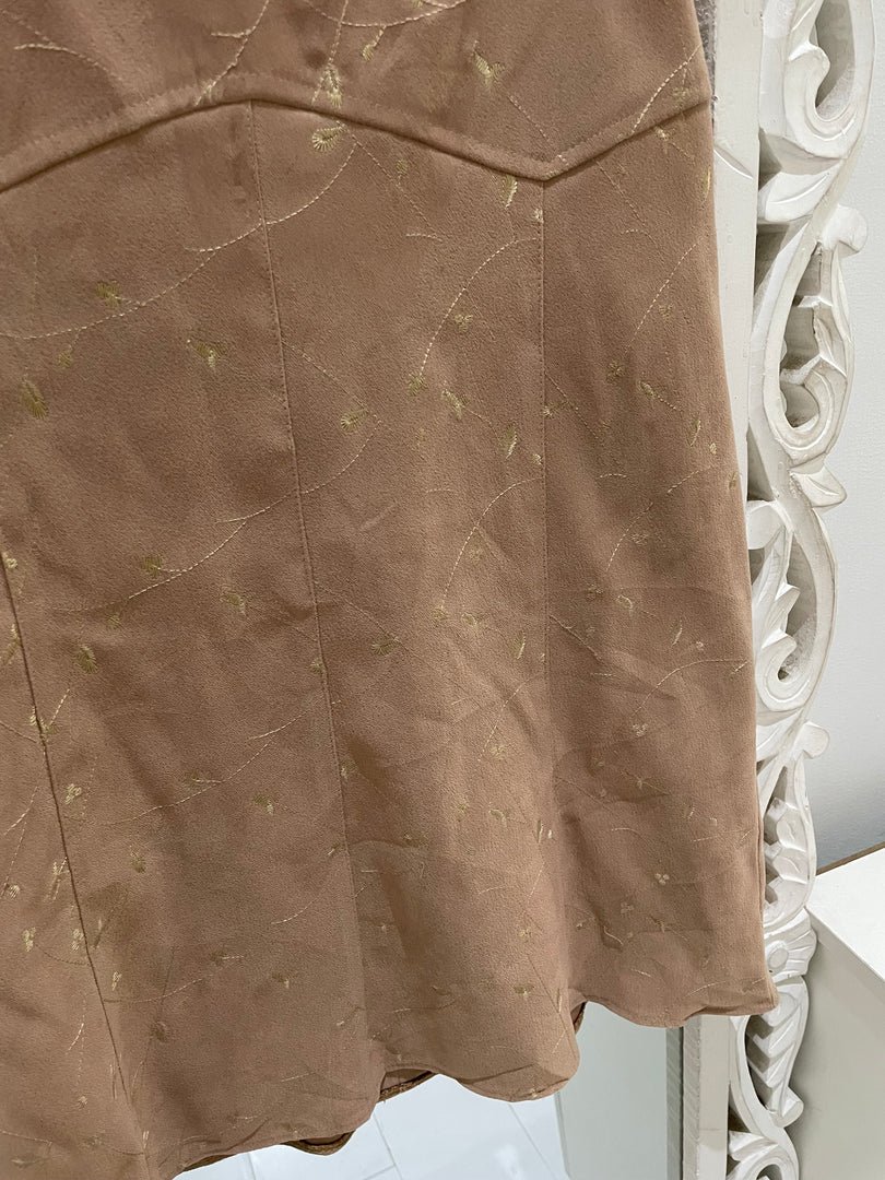 Vintage Embroidered Skirt -waist 32