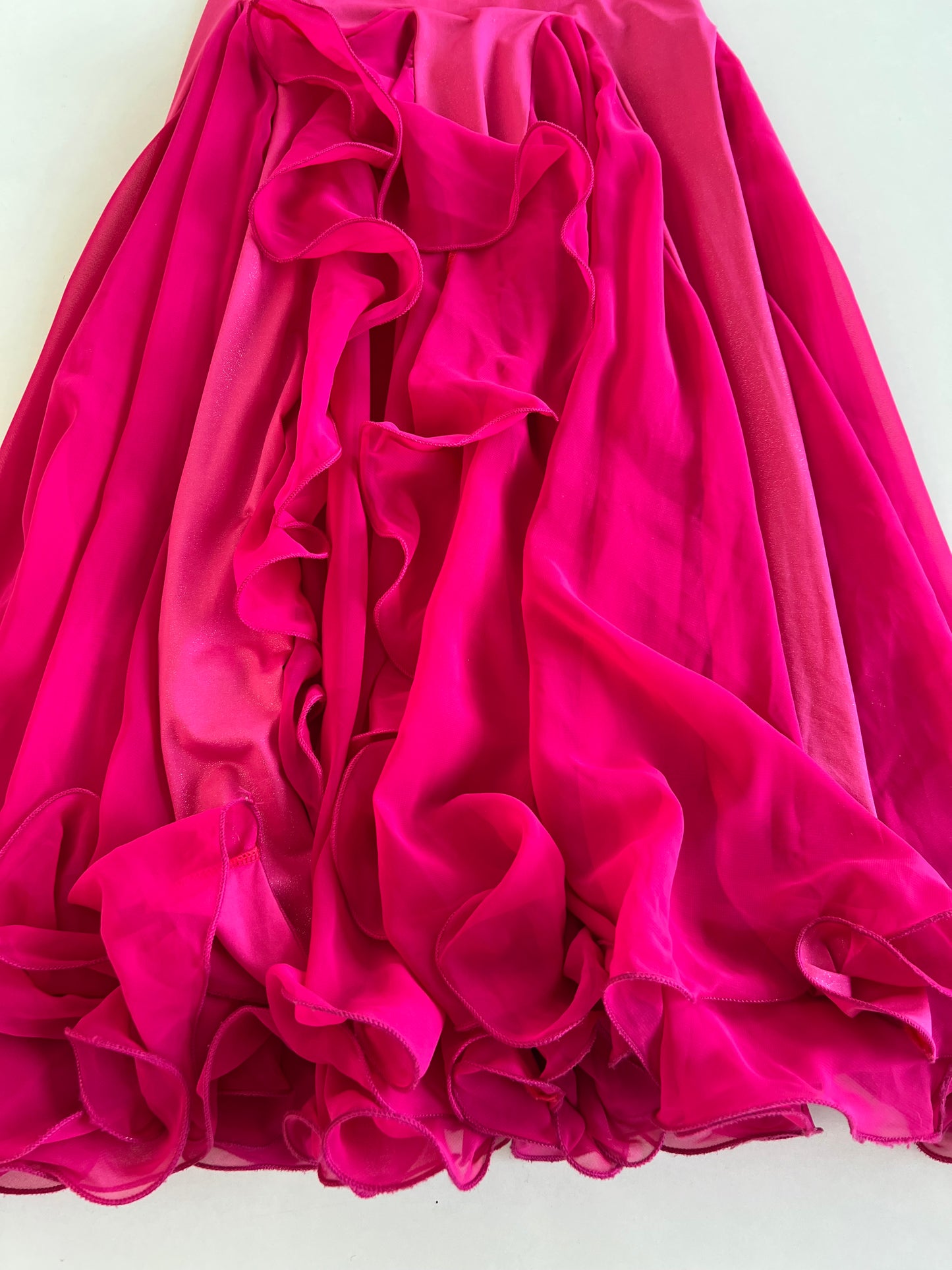 Dramatic Ruffle Sheer Skirt-Waist 26 to 30