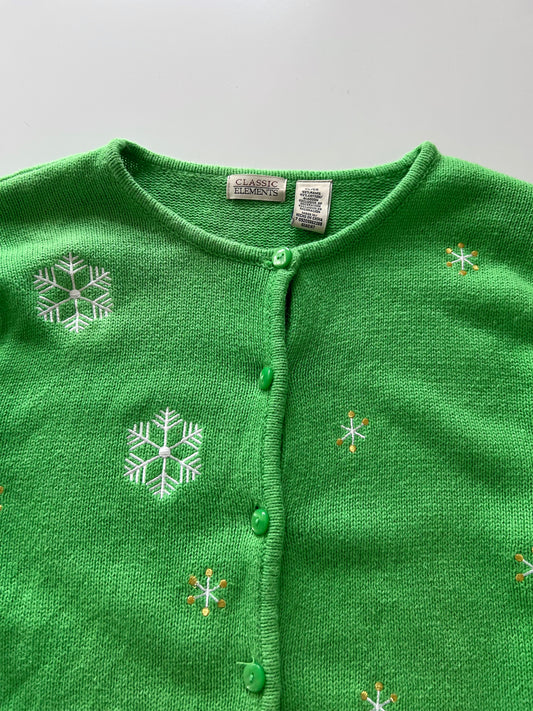 Classic Elements Christmas Embroidered Cardigan Sweater-Bust 44