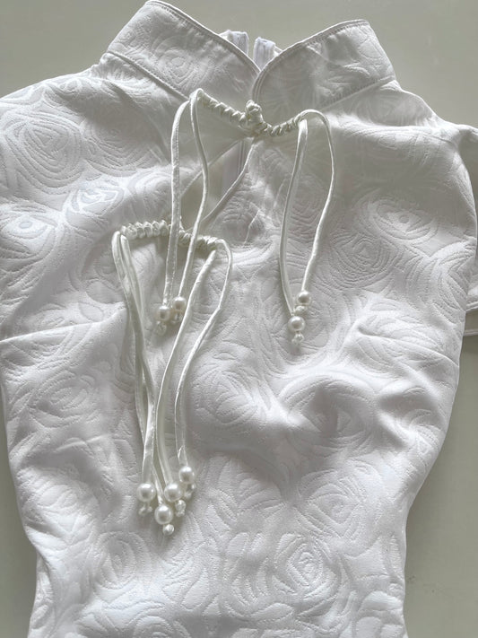 Qipao White Dress-Bust 40